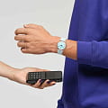 Оригинальные часы Swatch Swatch Gent Biosourced Swatch Pay! SO28K110-5300 кварцевые калибр механизма  общий вид