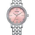 Citizen Citizen Elegance EL3100-55W  EL3100-55W кварцевые женские часы  розовый циферблат, браслет нержавеющая сталь — вид спереди