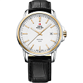 Swiss Military by Chrono Swiss Military by Chrono SM34039.11  SM34039.11  мужские часы белый циферблат, браслет кожаный — вид спереди