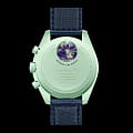 Swatch Swatch x Omega Bioceramic Moonswatch Mission on Earth SO33G100, swatch x omega moonwatch швейцария мужские часы на браслете нейлон боковой вид