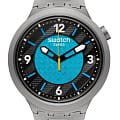 Swatch Swatch Big Bold Irony Standard SB07S116G  SB07S116G кварцевые мужские часы антрацитовый циферблат, браслет нержавеющая сталь — вид спереди