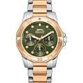 Slazenger Slazenger SL.09.2406.4.06  SL.09.2406.4.06 кварцевые женские часы зеленый циферблат, браслет суперметалл с ip покрытием — вид спереди