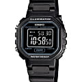 Casio Casio Collection LA-20WH-1BDF (LA-20WH-1B) Retro LA-20WH-1B кварцевые женские часы  черный циферблат, браслет полимер — вид спереди