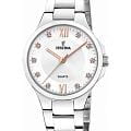 Festina Festina Mademoiselle F20582/1  F20582/1 кварцевые женские часы  белый циферблат, браслет нержавеющая сталь 316l — вид спереди