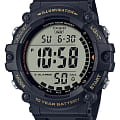 Casio Casio Collection AE-1500WHX-1AVDF (AE-1500WHX-1A)  AE-1500WHX-1A кварцевые мужские часы черный циферблат, браслет пластик — вид спереди