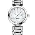 Omega Omega De Ville Ladymatic 425.30.34.20.55.002 Ladymatic 42530342055002 механические женские часы  белый циферблат, браслет нержавеющая сталь — вид спереди
