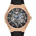 Lee Cooper Lee Cooper LC08050.451  LC08050.451 механические мужские часы черный циферблат, браслет кожаный — вид спереди