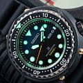 Seiko Seiko Prospex S23635J1 кварцевые мужские часы часы крупный план синий циферблата