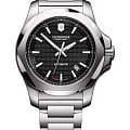Victorinox Victorinox I.N.O.X. MECHANICAL 241837  241837 механические мужские часы черный циферблат, браслет нержавеющая сталь — вид спереди