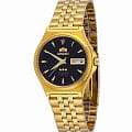 Orient Orient AB02001B (FAB02001B)  FAB02001B механические мужские часы черный циферблат, браслет  — вид спереди