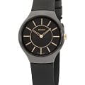 Rado Rado True Thinline Diamonds R27742709  R27742709 кварцевые женские часы черный циферблат, браслет каучук — вид спереди