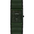 Jacques Lemans Jacques Lemans High Tech Ceramic 1-1939i  1-1939i кварцевые мужские часы зеленый циферблат, браслет сталь + pvd + керамика — вид спереди