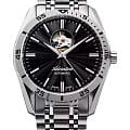 Adriatica Adriatica Automatic A8202.5114A  A8202.5114A механические мужские часы черный циферблат, браслет нержавеющая сталь — вид спереди