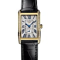 Longines Longines DolceVita L5.255.7.71.0  L52557710 кварцевые женские часы серебристый циферблат, браслет кожаный — вид спереди