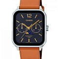 Casio Casio Collection MTP-M305L-1A  MTP-M305L-1A кварцевые мужские часы черный циферблат, браслет кожаный — вид спереди