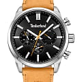Timberland Timberland Henniker TDWGF0028701  TDWGF0028701 кварцевые мужские часы черный циферблат, браслет кожаный — вид спереди