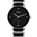 Rado Rado Centrix Diamonds R30021712  R30021712 кварцевые мужские часы черный циферблат, браслет сталь + высокотехнологичная керамика — вид спереди