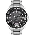 U.S. Polo Assn. U.S. Polo Assn. Crossing USPA1041-08  USPA1041-08 кварцевые мужские часы черный циферблат, браслет нержавеющая сталь — вид спереди