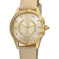 Just Cavalli Just Cavalli JC1L095L0015  JC1L095L0015 кварцевые женские часы золотой циферблат, браслет кожаный — вид спереди