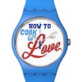 Swatch Swatch New Gent SUOZ353  SUOZ353 кварцевые женские часы белый циферблат, браслет силикон — вид спереди