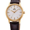 Orient Orient RA-NB0104S  RA-NB0104S механические женские часы белый циферблат, браслет кожаный — вид спереди