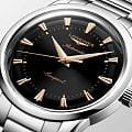 Longines Longines Conquest Heritage L1.650.4.52.6 40mm, heritage швейцария мужские часы на браслете нержавеющая сталь 316l боковой вид