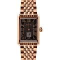 Epos Epos Ladies 8002.702.24.25.34  8002.702.24.25.34 кварцевые женские часы черный циферблат, браслет нержавеющая сталь с pvd-покрытием — вид спереди