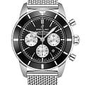 Breitling Breitling Superocean Heritage B01 Chronograph 44 AB0162121B1A1  AB0162121B1A1 механические мужские часы черный циферблат, браслет нержавеющая сталь — вид спереди