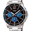 Casio Casio Collection MTP-1374D-2AVDF (MTP-1374D-2A)  MTP-1374D-2A кварцевые мужские часы черный циферблат, браслет нержавеющая сталь — вид спереди
