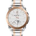 Jacques Lemans Jacques Lemans Derby 1-2202R  1-2202R кварцевые мужские часы серебристый циферблат, браслет нержавеющая сталь с pvd-покрытием — вид спереди