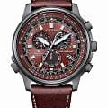 Citizen Citizen Promaster CB5868-09X  CB5868-09X кварцевые мужские часы бордовый циферблат, браслет кожаный — вид спереди