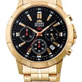 Orient Orient KV00001B (FKV00001B)  KV00001B кварцевые мужские часы черный циферблат, браслет  — вид спереди