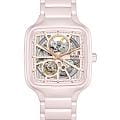 Rado Rado True Square Automatic Open Heart R27123012  R27123012 механические женские часы бежевый циферблат, браслет высокотехнологичная керамика — вид спереди