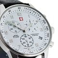 Swiss Military by Chrono Swiss Military by Chrono SM34012.06 кварцевые мужские часы часы крупный план белый циферблата