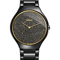 Rado Rado True Thinline R27009152  R27009152 кварцевые женские часы черный циферблат, браслет высокотехнологичная керамика — вид спереди