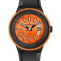 Jacques Lemans Jacques Lemans Sport 1-1784M  1-1784M кварцевые женские часы оранжевый циферблат, браслет силикон — вид спереди