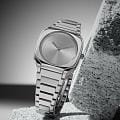 D1 Milano D1 Milano Square Disco Grey SQBL01,  италия женские часы на браслете нержавеющая сталь боковой вид