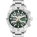 Slazenger Slazenger SL.09.2377.2.02  SL.09.2377.2.02 кварцевые мужские часы зеленый циферблат, браслет суперметалл — вид спереди