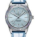 Breitling Breitling Chronomat Automatic 36 South Sea G10380611C1P1  G10380611C1P1 механические женские часы голубой циферблат, браслет кожаный — вид спереди