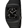 Rado Rado Sintra R13765152  R13765152 кварцевые мужские часы черный циферблат, браслет керамика — вид спереди