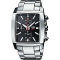Casio Casio Edifice EF-509D-1A EF EF-509D-1A автокварц (кинетик) мужские часы  черный циферблат, браслет нержавеющая сталь — вид спереди