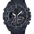 Casio Casio Edifice ECB-900PB-1ADR (ECB-900PB-1A) ECB ECB-900PB-1A кварцевые мужские часы черный циферблат, браслет силикон — вид спереди