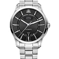 Maurice Lacroix Maurice Lacroix Pontos Day Date PT6358-SS002-330-1  PT6358-SS002-330-1 механические мужские часы черный циферблат, браслет нержавеющая сталь — вид спереди