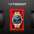 Tissot Tissot Chrono XL Classic T116.617.22.041.00 кварцевые мужские часы часы, крупный план синий циферблат
