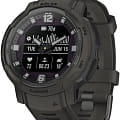 Garmin Garmin Instinct Crossover Solar 010-02730-01  010-02730-01 электронные мужские часы   циферблат, браслет силикон — вид спереди