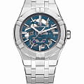 Maurice Lacroix Maurice Lacroix Aikon Automatic Skeleton AI6007-SS002-031-1  AI6007-SS002-031-1 механические мужские часы синий циферблат, браслет нержавеющая сталь — вид спереди