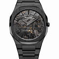 D1 Milano D1 Milano Ultra Thin UTBJ31  UTBJ31 кварцевые мужские часы черный циферблат, браслет нержавеющая сталь с pvd-покрытием — вид спереди