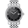 Tissot Tissot Bridgeport Lady T097.010.11.058.00 Bridgeport T0970101105800 кварцевые женские часы черный циферблат, браслет нержавеющая сталь — вид спереди