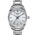 Tissot Tissot PR 100 Jungfraubahn Quartz 34mm T150.210.11.031.01 PR 100 T1502101103101 кварцевые мужские часы  белый циферблат, браслет нержавеющая сталь — вид спереди