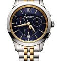 Victorinox Victorinox 249118  249118 кварцевые мужские часы  синий циферблат, браслет сталь c pvd покрытием — вид спереди